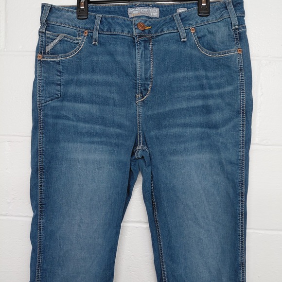 Ariat Rebar Perfect Rise Boot Jeans Womens Size 20WR Malibu Blue Riveter - Picture 2 of 16